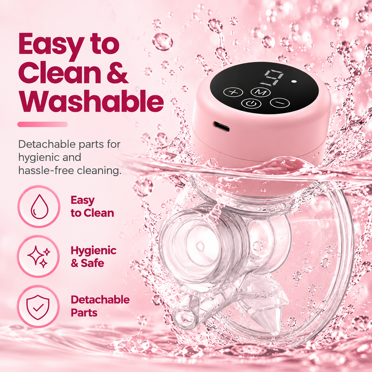 Wearable Automatic Electric Breast milk Pump for feeding Mothers