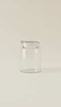 Minimalist Glass Storage Jar with Bamboo Lid